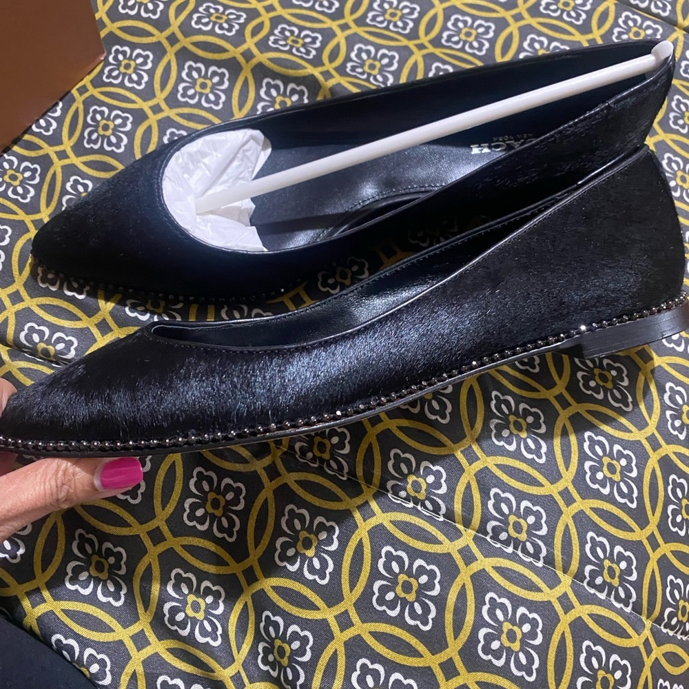 Coach black flats. Reeves